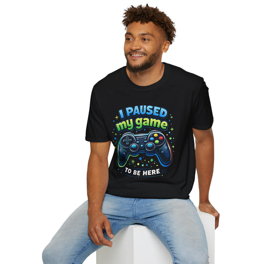 "I Paused My Game" Gaming Controller Graphic Tee