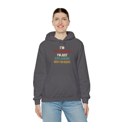 I'm Not Arguing Hoodie — I'm Just Explaining Why I'm Right - Hoodie