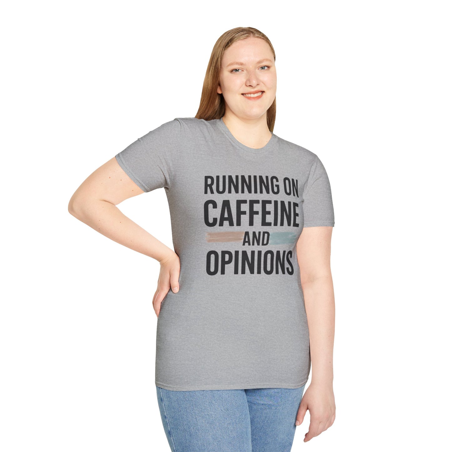 Running On Caffeine and Opinions - Graphic Tee