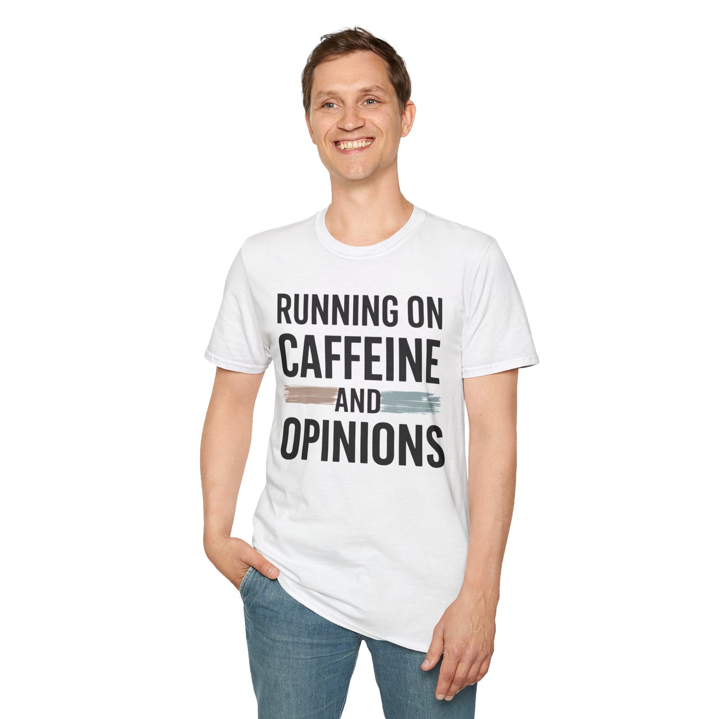 Running On Caffeine and Opinions - Graphic Tee
