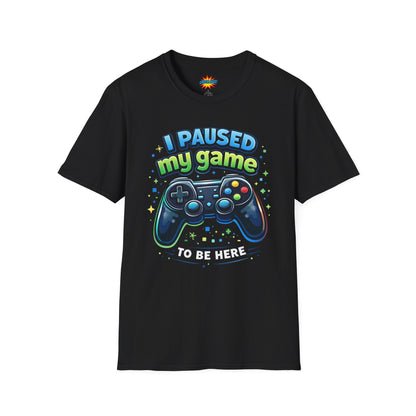 "I Paused My Game" Gaming Controller Graphic Tee