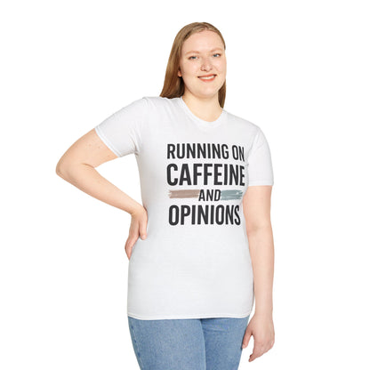 Running On Caffeine and Opinions - Graphic Tee