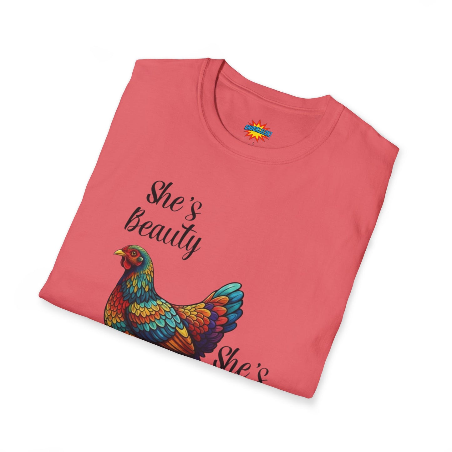 She’s Beauty, She’s Grace, She’ll Peck You in the Face - Chicken Graphic Tee