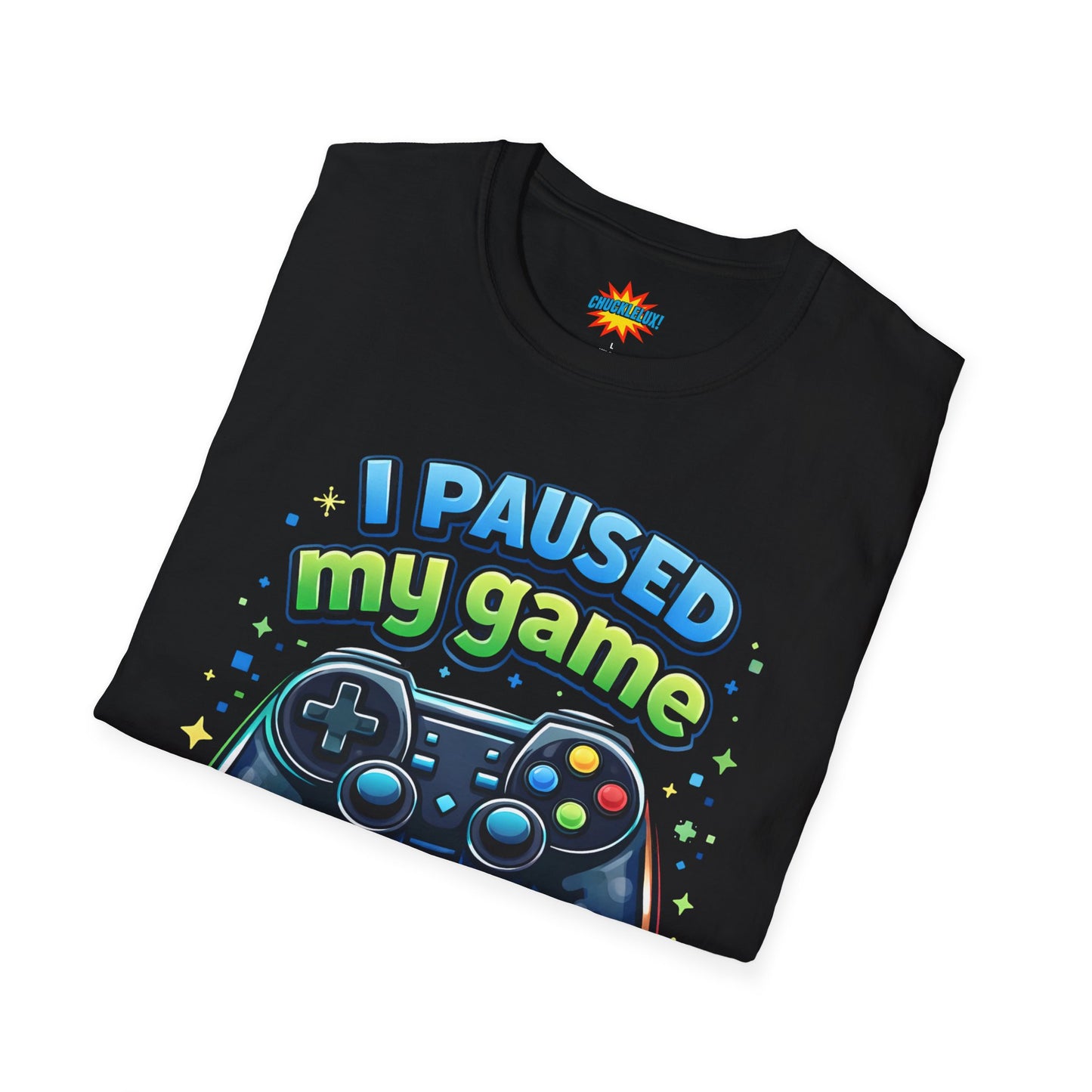 "I Paused My Game" Gaming Controller Graphic Tee