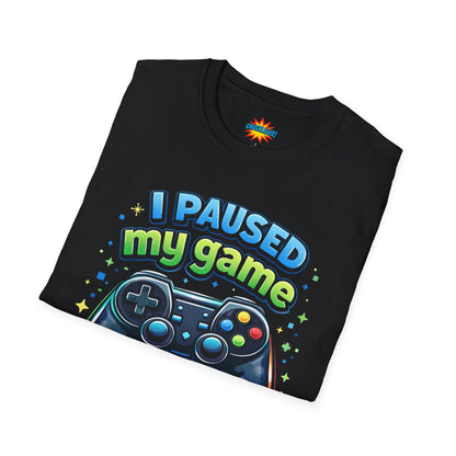 "I Paused My Game" Gaming Controller Graphic Tee