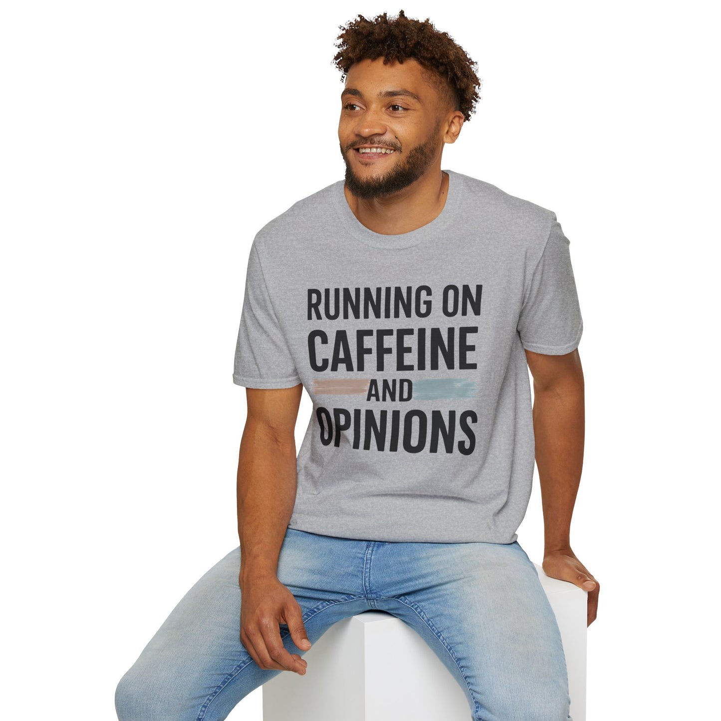 Running On Caffeine and Opinions - Graphic Tee