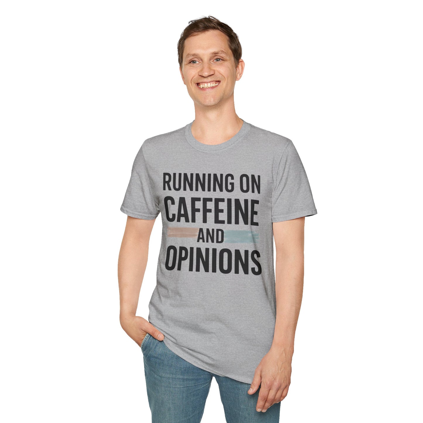 Running On Caffeine and Opinions - Graphic Tee