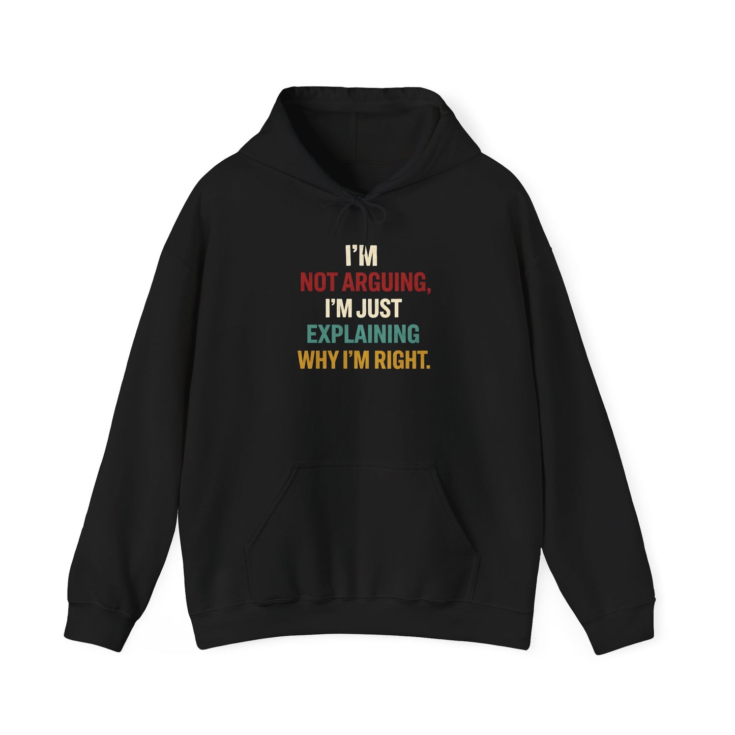 I'm Not Arguing Hoodie — I'm Just Explaining Why I'm Right - Hoodie