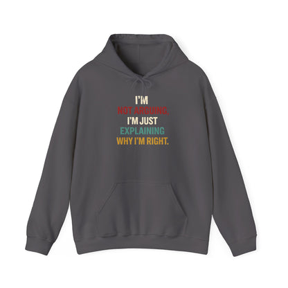 I'm Not Arguing Hoodie — I'm Just Explaining Why I'm Right - Hoodie