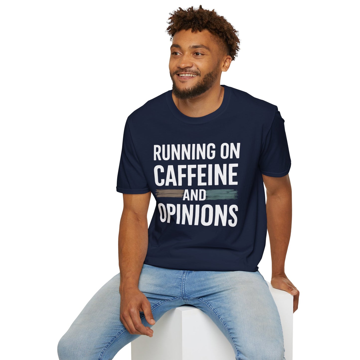 Running On Caffeine and Opinions - Graphic Tee