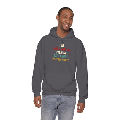 I'm Not Arguing Hoodie — I'm Just Explaining Why I'm Right - Hoodie