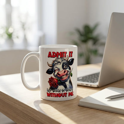 Admit It Funny Cow Coffee Mug Gift