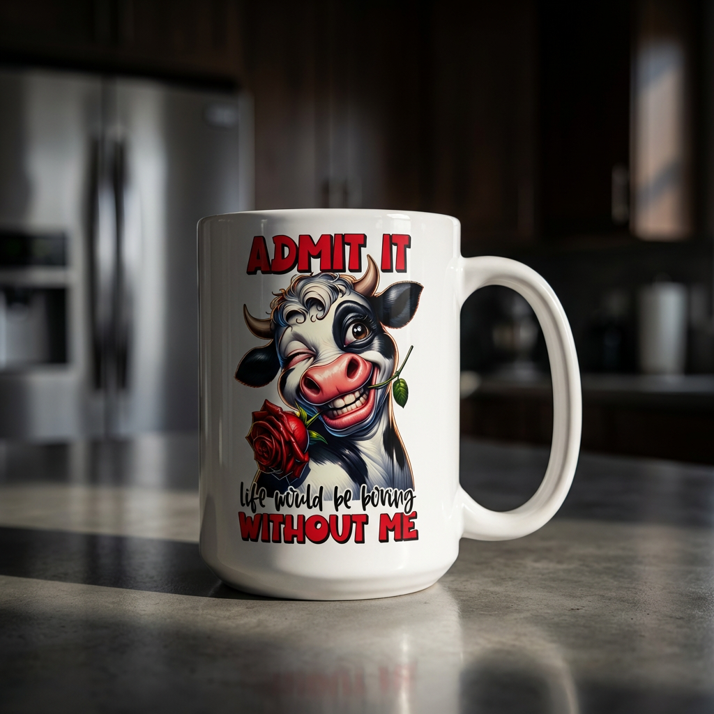Admit It Funny Cow Coffee Mug Gift