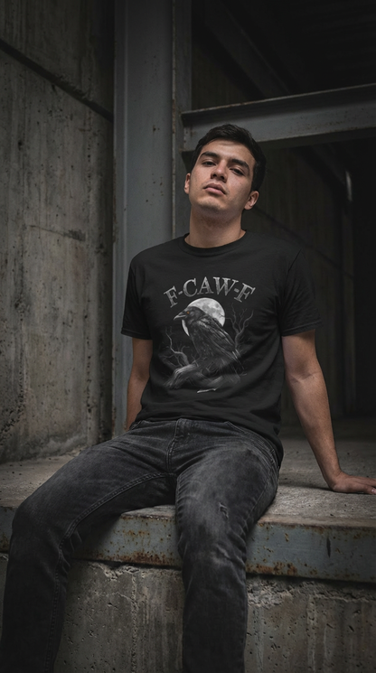 Raven Moon 'F-CAW-F' Gothic Graphic Tee