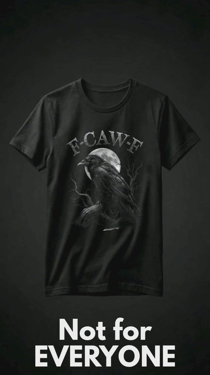 Raven Moon 'F-CAW-F' Gothic Graphic Tee